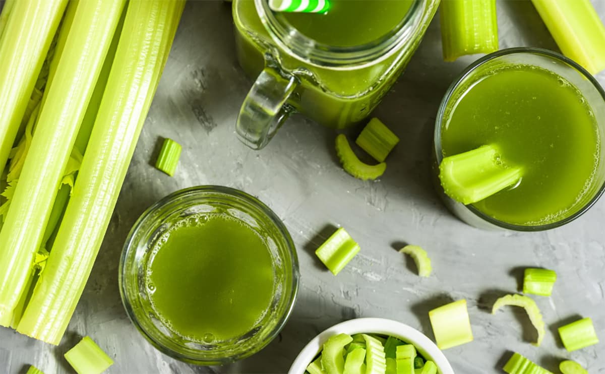 celery and celery juice green juice