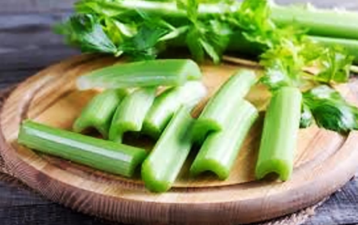 celery sticks on platter