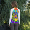 Tie Dye long sleeve tee with women's Rash Guard, biking long sleeve tee, hiking, swimming, running long sleeve, birthday gift, mothers day - Image 2