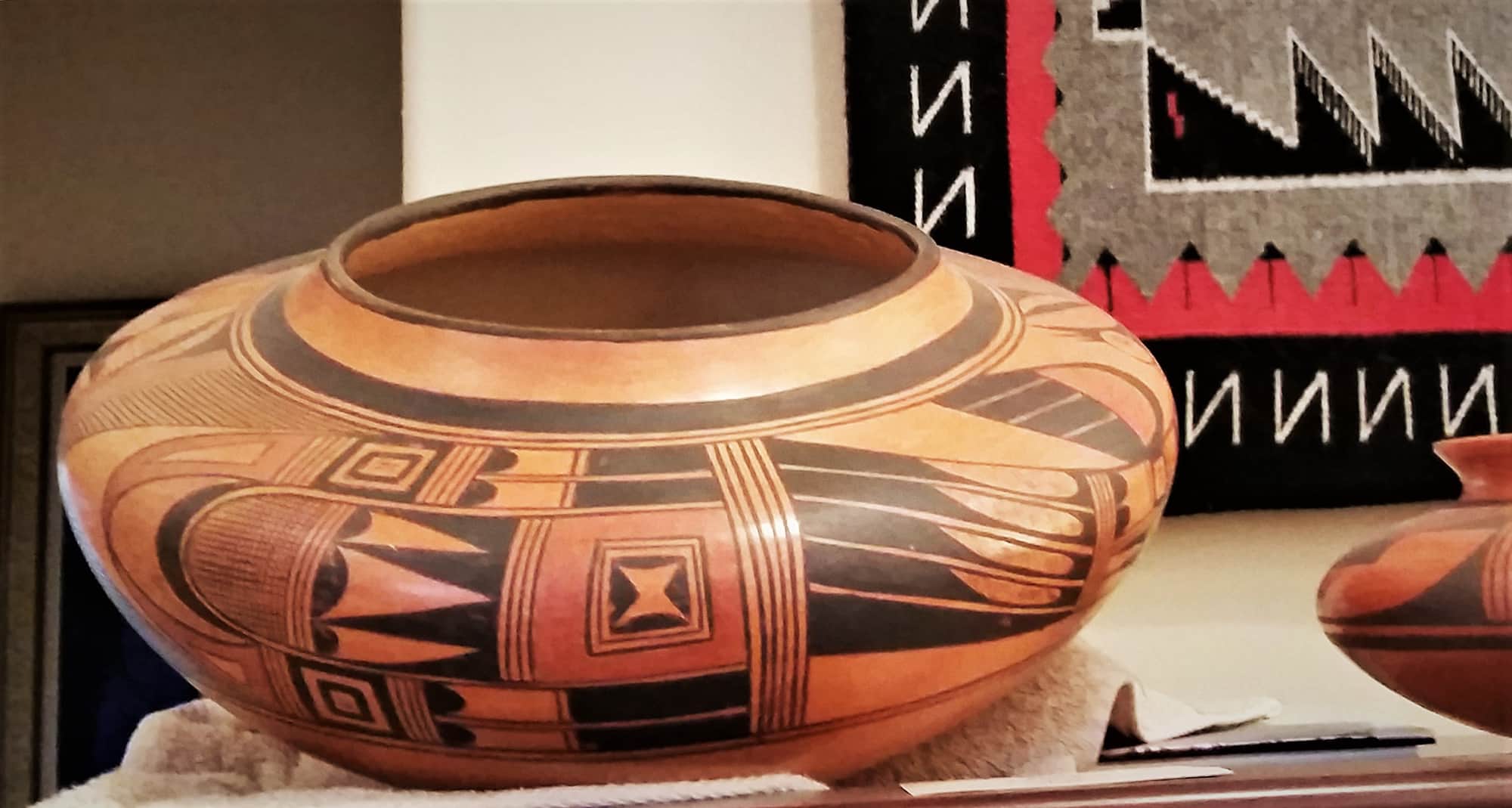 Flying Ant Woman Hopi polychrome pottery