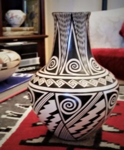feather woman jug